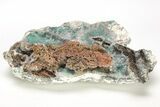 Fibrous Aurichalcite Crystals with Calcite - Mexico #215013-1
